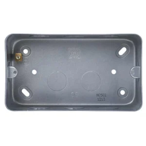 Box Surface Mounting 2 Gang Metalclad