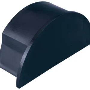 End Cap Smooth-Fit 50mm x 25mm Black