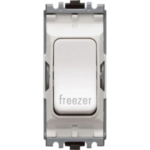 Grid Switch 1 Way DP Freezer 20A White