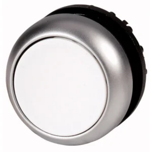 Actuator Push Button Flush Spring Return White Front Ring Titanium