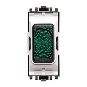 Indicator Neon 200-250V Green White Inserts