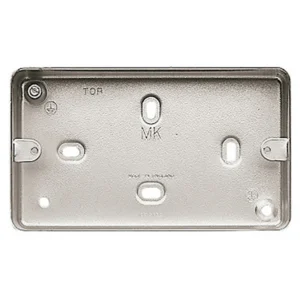 Box 2 Gang Surface 86 x 146 x 41mm Aluminium No Knockouts