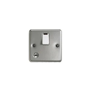 Switch Double Pole Neon + Flex Outlet Surface 20A Aluminium