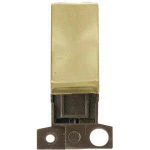 Switch 2 Way Module 10A Satin Brass