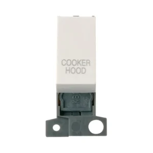 Click MD018PW-CH 10AX 13A DP Resistive Switch Module Polar White marked COOKER HOOD
