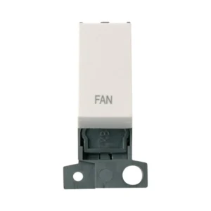 Click MD018PW-FN 10AX 13A DP Resistive Switch Module Polar White marked FAN