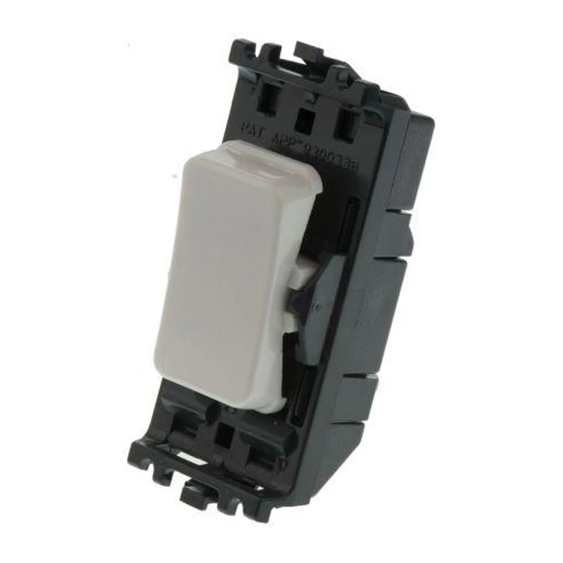 Grid Switch 1 Way Single Pole 20A Black