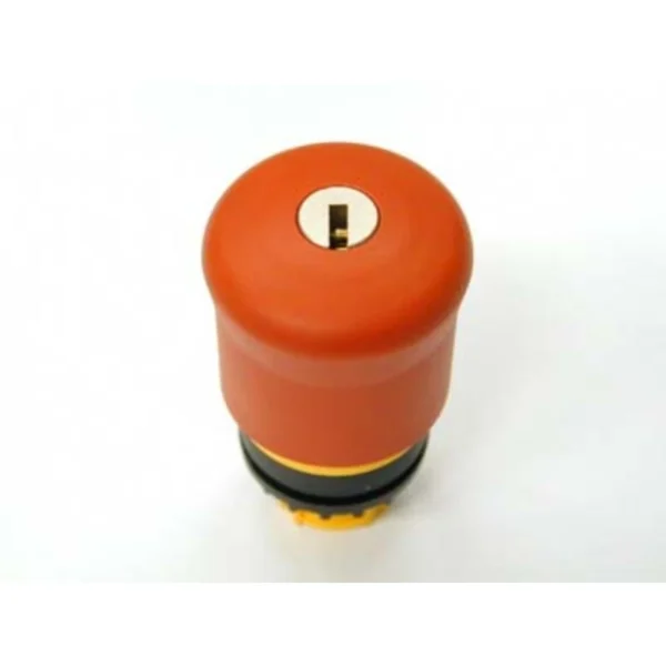 Eaton Actuator Emergency Stop Complete Unit Red/Yellow Key Operated Ms1 ...
