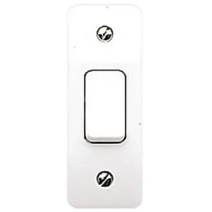 MK Switch 1 Gang 2 Way SP Architrave 10A White