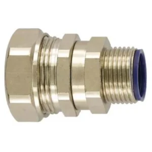Flexicon Straight Swivel Conduit Fitting 20mm Nominal Size M20 Nickel Plated Brass