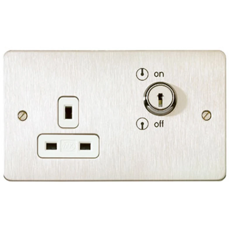 MK 13A 1-Gang Lockable Double Pole Switch Socket