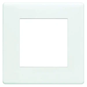 MK Front Plate 2 Module Euro 50 x 50mm White