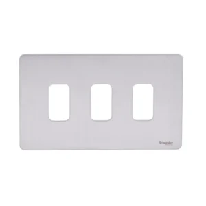 Ultimate Grid System Screwless Front Plate 3-Gang 88 x 88mm