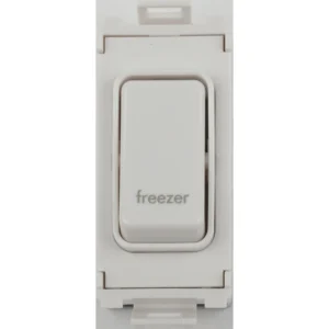 Ultimate Grid Switch Module 1-Gang 2-Pole 20A 230VAC Freezer Marking White