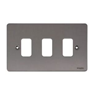 Ultimate Grid Plate 3 Gang Mounting Frame Stainless Steel