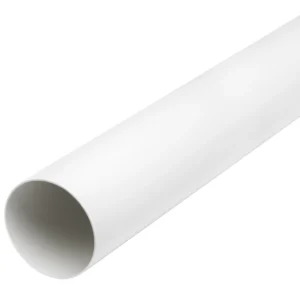 Manrose Solid Ducting 120mm Round (2m Length) PVC White
