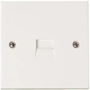 Socket Telephone Secondary Single White