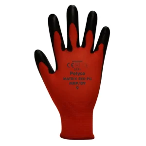 Matrix Polyurethane Glove Size 7 Red