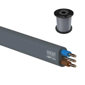 NKT instal 1.0mm Grey Twin and Earth Cable 100M PVC Basec 6242Y