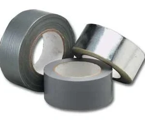 Vent Axia Silver Fabric Base Polycloth Duct Tape (50mm Wide, 50M Length/Roll)