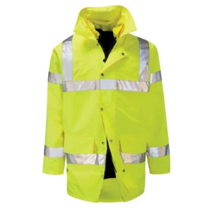 4-in-1 Waterproof Jacket with Concealed Hood XXL Yellow