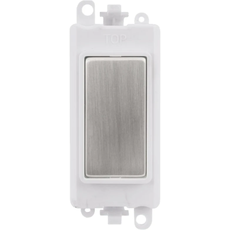 Click Gridpro Polar White Frame Blank Stainless Steel Module