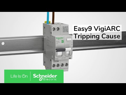 Schneider Electric Arc Fault Detection RCBO Easy9 Vigiarc 1P+N 20A B Curve 30mA A-Si Type 6000A