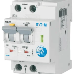 Arc Fault Detection Device Type A Double Pole C Curve 10A 30Ma 10Ka