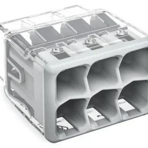 Wago Grey Compact 6-Conductors Splicing Connector