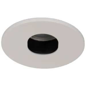 KSR White Pin Wall Wash Trim For 240V GU10 Downlight
