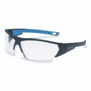 I-works Safety Spectacle with Clear Lens Blue Frame