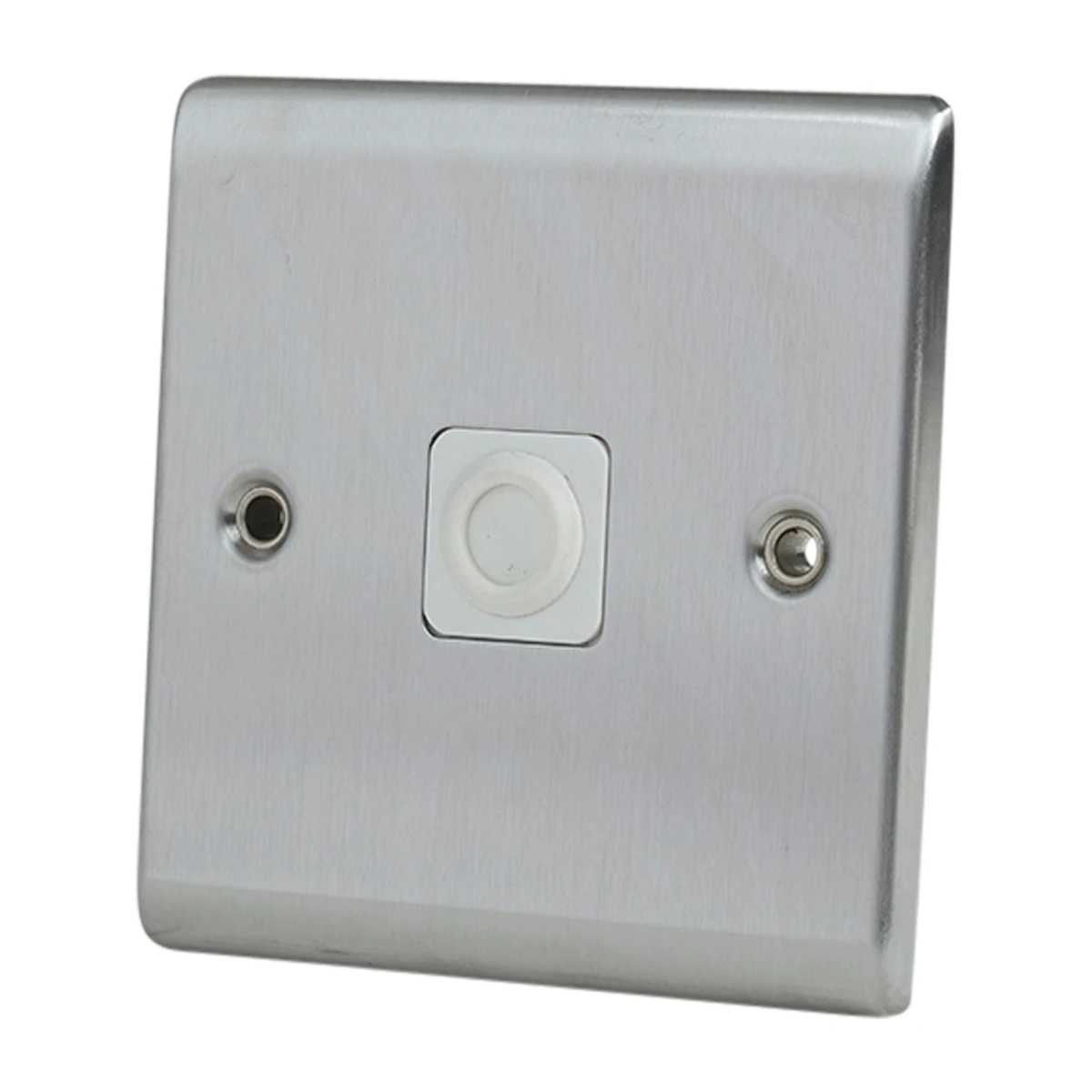 Designa 23FOP25 Flex Outlet Plate 1 Gang 25A - Satin Steel with White Insert - Image 3