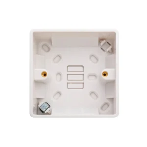 Designa 21P128 1 Gang 28mm Pattress Surface Back Box White