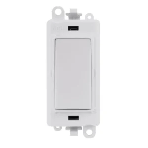Click Gridpro Switch 1 Way Module - White Insert 20AX White