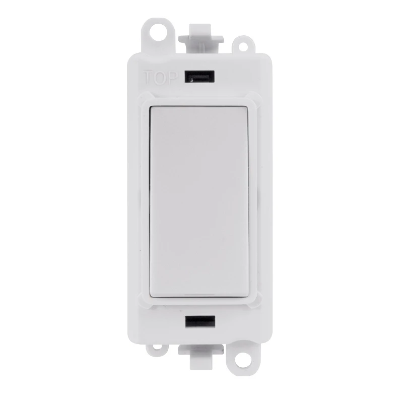 Click Gridpro Switch 1 Way Module - White Insert 20AX White - Image 2