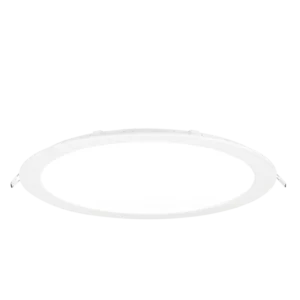 Aurora Slim-Fit Matt White 24W IP44 2400Lm 6500K Non Dimmable Round Low Profile Downlight