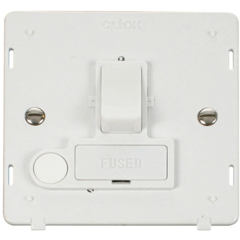 Connection Unit Interior Switched Fused Flex Outlet 13A Polar White - Image 2