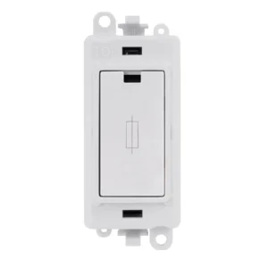 Click Gridpro Module Fused - White Insert 13A White