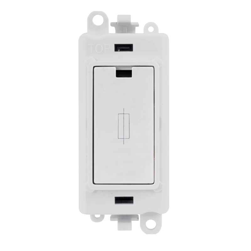 Click Gridpro Module Fused - White Insert 13A White