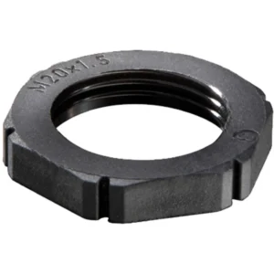 Wiska Locknut Emug 40 M40 Black Polyamide