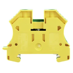 WPE 16mm² Wemid PE Terminal Block 56 x 12 x 46.5mm Green/Yellow