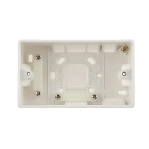 BG Nexus 878 Surface Box 2-Gang Plastic 146.5 x 86 x 50mm White