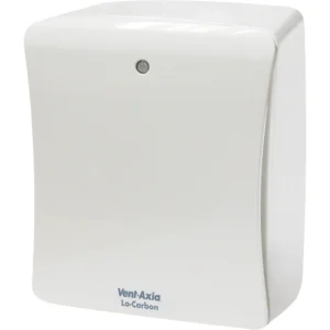 Vent Axia 427483B Fan Solo Plus Lo-Carbon Ht Centrifugal 100mm White Extractor Humid