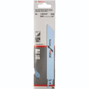 Bosch S922EF Sabre Saw Metal Cutting Blades - 5 Pack