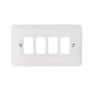 MK Front Plate 4 Module White