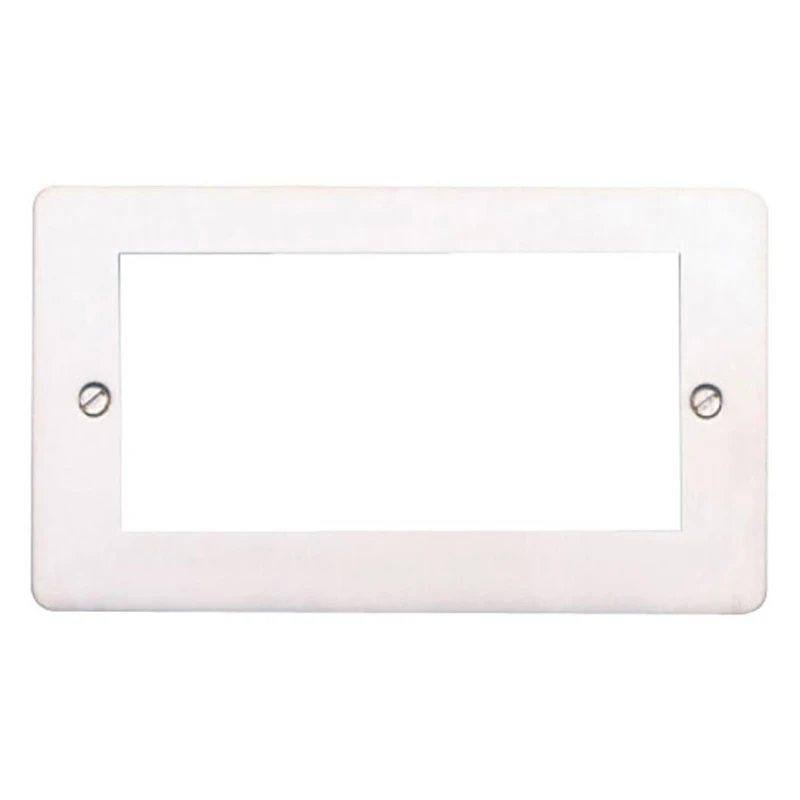MK Front Plate 4 Module Euro Brushed Stainless Steel - Image 2