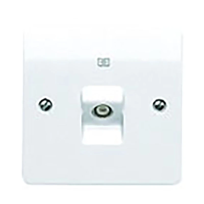 MK Coaxial Socket TV/FM & Satellite Isolated 86 x 86mm White - Image 2
