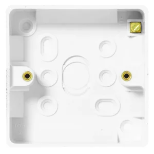 BG Nexus 891 Surface Box 1 Gang Plastic 86 x 86 x 32mm White