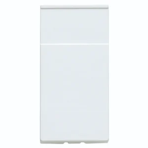 Blanking Plate 1 Module Euro 25 x 50mm White - 10 Pack