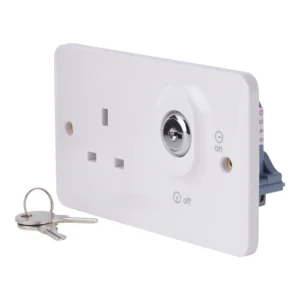 Grid Switch Double Pole Module 20AX Black